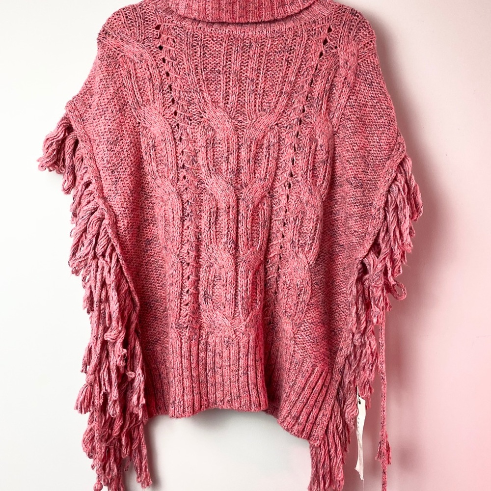 NWT Happy Nature Kate Hudson Poncho Sweater